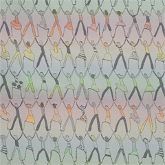 Holding Hands Pediatric Privacy Curtain Fabrics